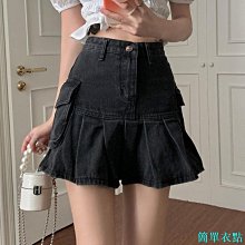 高腰復古辣妹半身裙小個子顯瘦顯高A字遮肉短裙秋冬學院格百褶裙. 歷史價格詳細信息