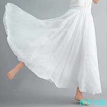 超大擺棉麻半身裙 春秋中長款藝文氣質亞麻裙 舞蹈裙 森系大擺裙 a字裙 荷葉邊長裙 落地裙 傘裙 (滿599元免運) 歷史價格詳細信息