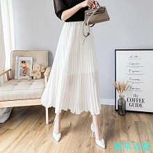 雪紡半身裙 女夏季新款韓版學生黑色A字裙 不規則百搭顯瘦短裙 歷史價格詳細信息