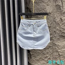 2024夏季高腰流蘇牛仔裙女百搭防走光短裙潮流時尚顯瘦半身裙新款 歷史價格詳細信息
