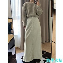 春夏新款側開衩做舊水洗牛仔裙女高腰顯瘦A字牛仔半身裙短款854 歷史價格詳細信息