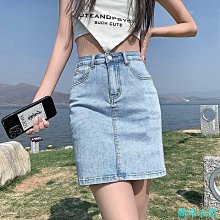 淺色牛仔短裙女夏季2024新款爆款a字包臀裙小個子高腰顯瘦半身裙 歷史價格詳細信息