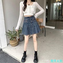 氣質 大尺碼 胖mm 女 短裙 復古 夏季 半身裙 新款 高腰 韓版 牛仔 百褶 a字裙 價格比較,價格查詢,歷史價格詳細信息