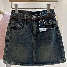 復古牛仔半身裙女2024年夏季新款高腰寬松小個子顯瘦a字包臀短裙 歷史價格詳細信息