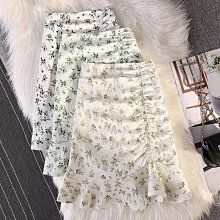 碎花半身裙女夏春印花雪紡小雛菊a字長裙高腰垂感bm風中長款裙子 歷史價格詳細信息
