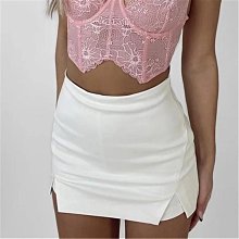 歐美側開叉長裙高腰長裙純色修身裙包臀裙開叉半身裙辣妹長裙-滿599免運 歷史價格詳細信息