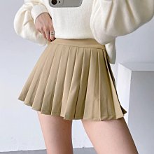 秋季新款學院風高腰百褶裙純色A字裙防走光半身裙5527~微微服飾 歷史價格詳細信息