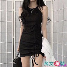辣妹套裝韓版洋裝 連身裙海邊穿搭夏季新款茶歇法式抽繩洋裝高品質溫柔仙女度假旅遊長裙子 歷史價格詳細信息
