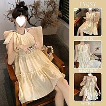 法式吊帶連衣裙子女春秋2024新款氣質收腰顯廋小眾設計高級感長裙 歷史價格詳細信息