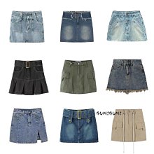 高腰短款牛仔半裙女辣妹a字小個子高腰包臀短裙夏帶腰帶 X88 歷史價格詳細信息