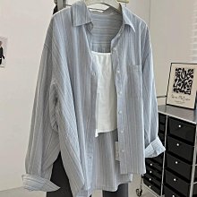 NANAS【L09039】秋日樂章♫微清新╻vintage╻秋季氣質時尚細條紋長袖襯衫  預購 價格比較,價格查詢,歷史價格詳細信息