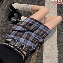 高腰腰帶復古棕色百褶裙防走光辣妹短裙純色寬松顯瘦學院風半身裙. 歷史價格詳細信息