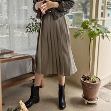 Bellee 正韓  側開衩腰鬆緊彈性混絲長裙 (5色)  【F21778】 歷史價格詳細信息