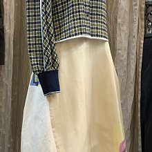 國內設計師~(TAKE ROOT紮根)，2023春夏，擺抽鬚袋貼笑臉牛仔及膝裙，現貨09~* 歷史價格詳細信息