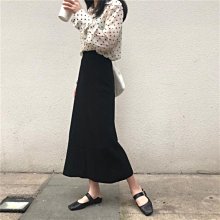 下殺 針織裙半身裙2019秋冬新款開叉裙子女中長款包臀裙a字中長裙 yu7772 歷史價格詳細信息