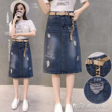 下殺 牛仔裙女2019夏季新款韓版繡花刺繡高腰A字包臀短裙 QW9850 歷史價格詳細信息