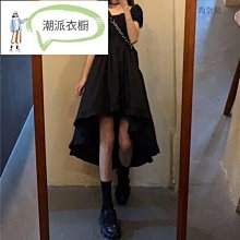 夏季新款氣質不規則長裙子潮ins法式蝴蝶印花木耳邊吊帶連衣裙女 歷史價格詳細信息