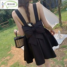 【潮派衣櫥】2023 新款樹皮紋+拉鍊法式赫本風褶皺拼接吊帶连衣裙 2023年新款女裝小眾設計別緻仙女中長裙 歷史價格詳細信息