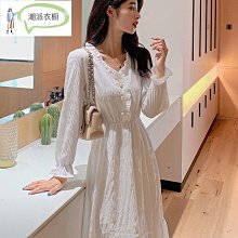 【潮派衣櫥】2023 新款2023新款收腰顯瘦高級感裙子法式氣質海軍領連衣裙女 歷史價格詳細信息