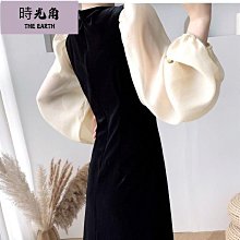 風衣裙法式復古V領連衣裙女2023早春新款長袖氣質燈芯絨收腰長裙-羊城故事 歷史價格詳細信息