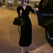 法式赫本風黑色長袖連衣裙女新款冷淡系高級感收腰連帽衛衣裙女性服飾衣服裙子休閒服裝-餘登米女裝 歷史價格詳細信息