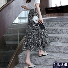 韓版印花半身裙 碎花色傘裙 大擺波點裙 高腰A字中長裙 女生夏天a字裙 沙灘裙 簡約通勤風 歷史價格詳細信息