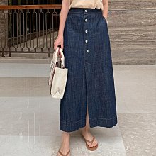 正韓   後腰鬆緊側釦環設計素色優雅氣質長裙   Mo8666015 歷史價格詳細信息