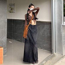 半身裙 韓版52 Mili????????秒出????鬆緊腰後開叉中長裙❤️素素百看不膩經典款 歷史價格詳細信息