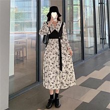 法式復古假兩件茶歇裙收腰顯瘦泡泡袖碎花連衣裙女夏高級感路貓貓超夯 正品 現貨 歷史價格詳細信息