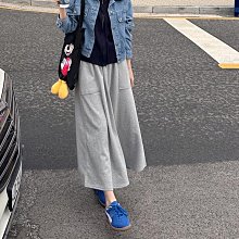 Bellee 正韓  直條紋腰鬆緊波浪長裙  (2色) 【0820-13】 歷史價格詳細信息