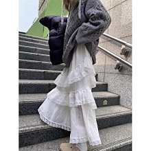 別致小裙子夏季假兩件小眾過膝長裙POLO領泡泡袖森系溫柔風連衣裙連身裙子休閒服裝流行女裝 歷史價格詳細信息
