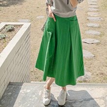 Forever Kids 正韓 推薦!斜邊不規則下擺 抽繩有口袋窄裙 長裙棉【S34201】韓國代購 歷史價格詳細信息