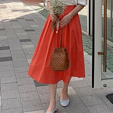 Bellee 正韓  好好穿布料很舒服假口袋寬版鬆緊彈性長裙  (3色) 【0913-35】 歷史價格詳細信息