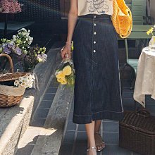 Bellee 正韓  直條紋腰鬆緊波浪長裙  (2色) 【0820-13】 歷史價格詳細信息