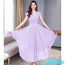 雪紡碎花連衣裙女V領超仙裙子法式初戀氣質顯瘦溫柔風女神中長裙-名流 歷史價格詳細信息