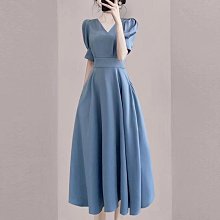 【】禮服長款公主裙小女孩童裝花童婚紗鋼琴表演服夏季女童洋裝白色氣質藍色優雅紗裙 歷史價格詳細信息