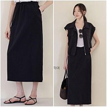 Bellee 正韓  直條紋腰鬆緊波浪長裙  (2色) 【0820-13】 歷史價格詳細信息