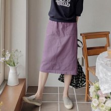 Bellee 正韓  直條紋腰鬆緊波浪長裙  (2色) 【0820-13】 歷史價格詳細信息