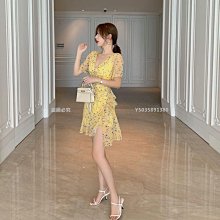 【熱賣精選】時尚連衣裙2021夏甜美連衣裙收腰新款少女方領短裙灰色簡約通 歷史價格詳細信息