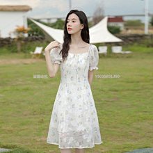 【熱賣精選】小個子簡約連衣裙女2021新款夏薄款法式初戀碎花裙泡泡袖收腰 價格比較,價格查詢,歷史價格詳細信息