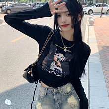 【熱賣下殺價】美式復古短袖T恤女裝夏季辣妹插肩袖高腰露臍修身短款上衣打底衫 歷史價格詳細信息