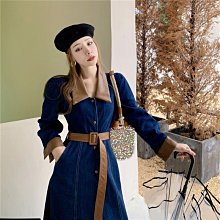 設計感牛仔連衣裙女2023女裝新款短袖裙子廣州十三行A字裙高腰 歷史價格詳細信息