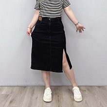 胖mm高腰牛仔半身裙女春大尺碼水洗寬鬆遮胯顯瘦不規則中長款裙子潮 歷史價格詳細信息