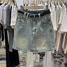 恒木子1102牛仔短裙女2024夏季新款高腰顯瘦a字裙包臀裙半身裙子 價格比較,價格查詢,歷史價格詳細信息