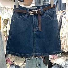 防走光牛仔裙半身裙女夏季梨形身材大碼顯瘦高腰深藍色a字短裙 歷史價格詳細信息