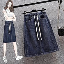 大碼牛仔半身裙女夏季2024新款小個子包臀半裙胖mm顯瘦a字短裙子 歷史價格詳細信息