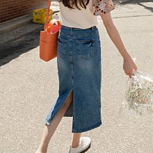 正韓   後腰鬆緊側釦環設計素色優雅氣質長裙   Mo8666015 歷史價格詳細信息