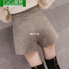 毛呢短褲 女春秋夏顯瘦 外穿拉鍊高腰 加厚呢子 寬鬆 闊腿A字打底靴褲 女短褲 百搭 時尚 氣質 顯瘦~CoCo服飾 歷史價格詳細信息