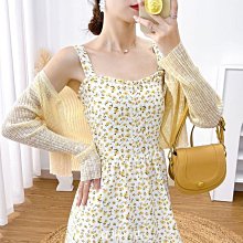 現貨熱銷-碎花雪紡吊帶衫夏裝加大碼寬松顯瘦娃娃衫背心遮肚藏肉無袖上衣女【微微百貨】 歷史價格詳細信息