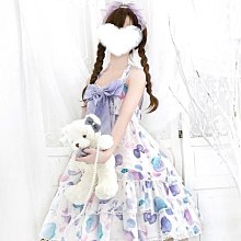 洛麗塔Lolita輕盈光澤一片式系帶花嫁襯裙OP拖尾蓬蓬蛋糕半身裙 歷史價格詳細信息